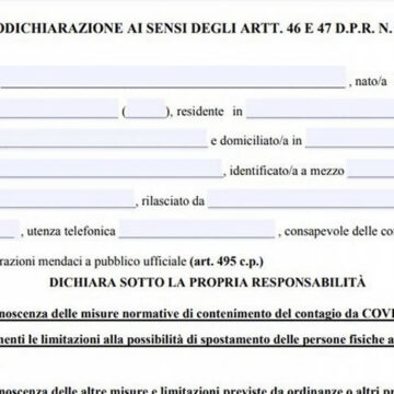 Decreto Covid: cosa cambia dal 15 Marzo 2021 (Con modello di autocertificazione editabile da scaricare)