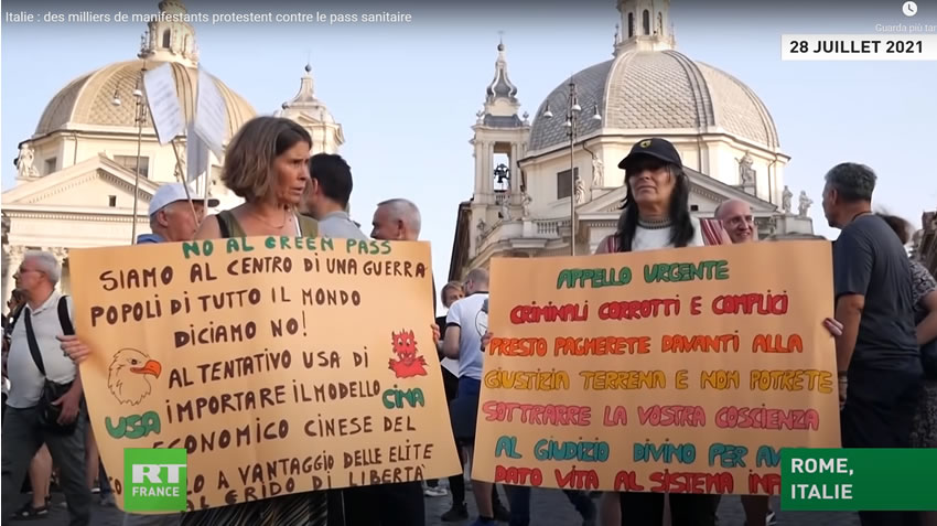Visti da Fuori – Dissenso italiano a vaccini e Green Pass