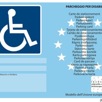 Contrassegno unico disabili europeo: dopo 23 anni finalmente arriva la semplificazione