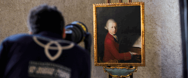 Il Ritratto del giovane Mozart clonato in 3D torna a Verona