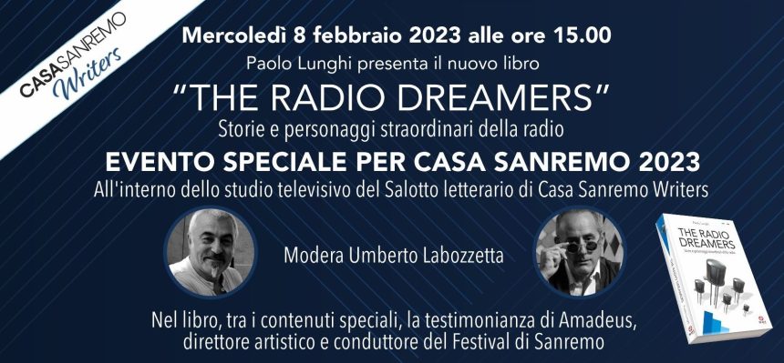 “The Radio Dreamers” – l’8 febbraio la presentazione del nuovo libro di Paolo Lunghi