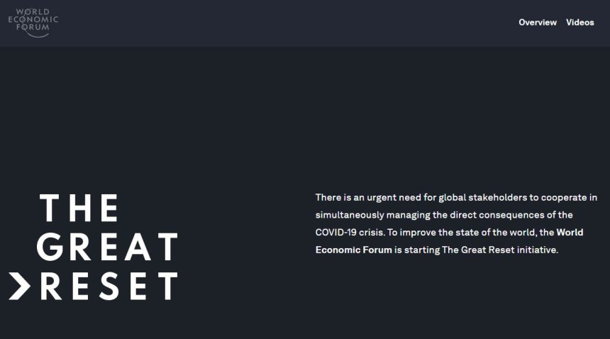 Great Reset? Esiste ed è una realtà pubblica…