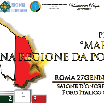 Roma, Foro Italico – Grande evento presso il Salone d’Onore del Coni: “Le Marche, una regione da podio” – 27 Gennaio 2023