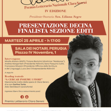 Premio nazionale  Letterario Clara Sereni 2023 – IV edizione – in collaborazione con Design Action  for Future Festival