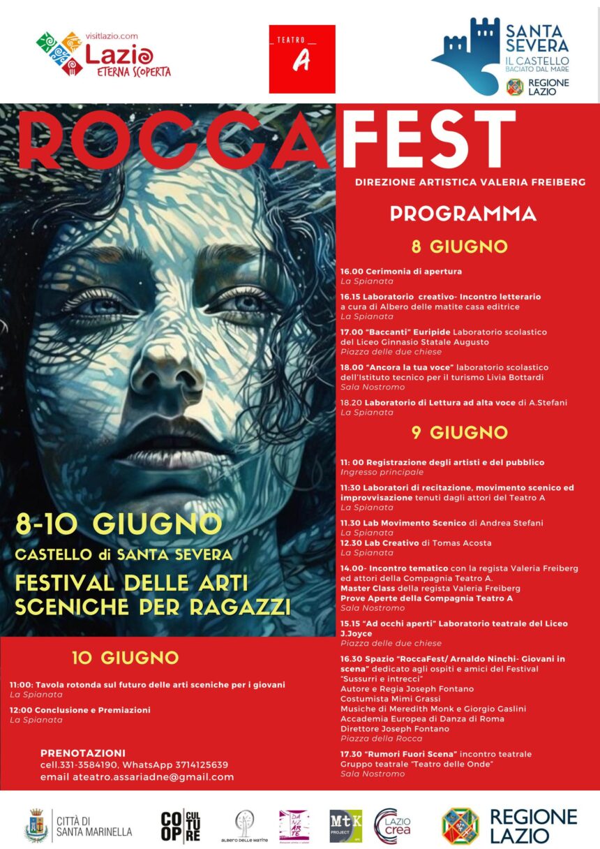 RoccaFest – festival del teatro young – dall’8 al 10 giugno a Santa Marinella