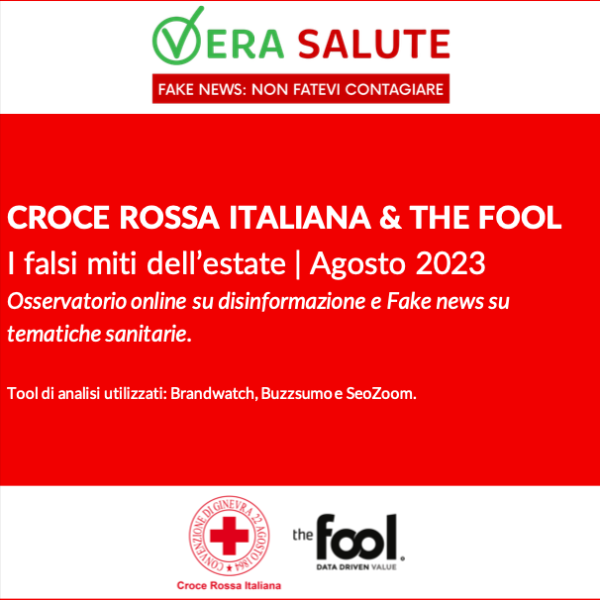 Croce Rossa Italiana e la digital intelligence company The Fool smontano i falsi miti dell’estate