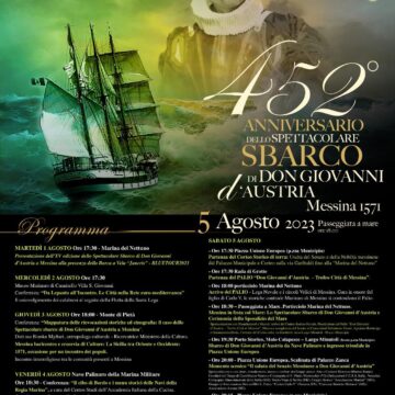 Messina: 452° anniversario dello sbarco di Don Giovanni d’Austria