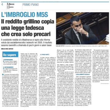 Reddito di Cittadinanza: una misura copiata male e finita peggio