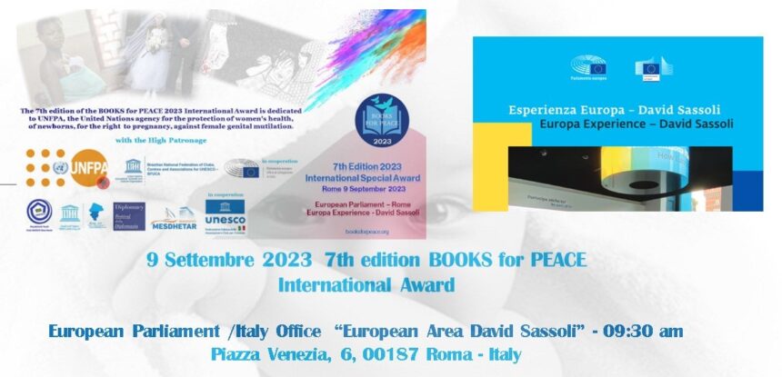 Premio internazionale Books for Peace 2023 – tra i premiati anche la giornalista Emilia Urso Anfuso per la sezione giornalismo d’inchiesta