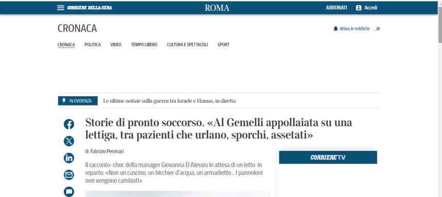 Sistema Sanitario Nazionale: sarebbe più onesto dichiarare alla popolazione che dobbiamo assicurarci per garantirci le cure