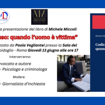 “Codice rosso: quando l’uomo è vittima” – Un convegno per parlare di un tema poco trattato – Roma, Campidoglio – Sala del Carroccio – 13 Giugno dalle ore 17:00
