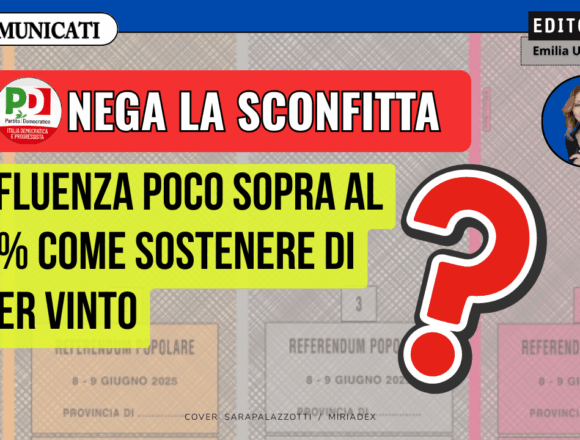 1749806206721 Referendum: il PD non accetta che il popolo decida di dire BASTA a certi sistemi