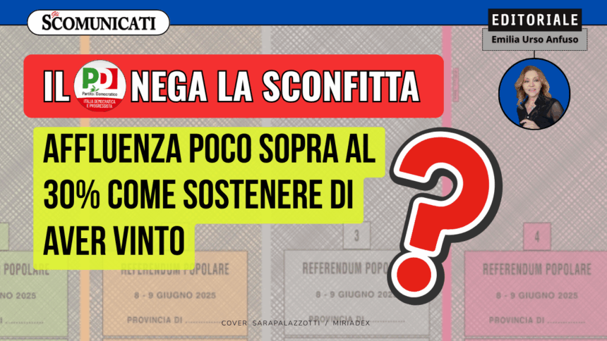 Referendum: il PD non accetta che il popolo decida di dire BASTA a certi sistemi