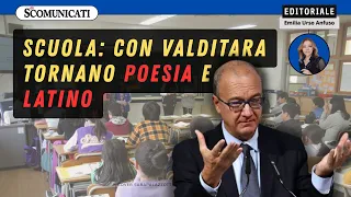 Scuola: il ministro Valditara reintroduce lo studio delle poesie e del latino